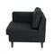 Flash Furniture HERCULES Artemis Black LeatherSoft Left Arm Reception Chair, 2 AC Outlets/1 USB/1 USB-C Ports ZB-8921C-LA-BLK-GG - alternate 9