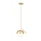 Z-Lite Realm Sphere 1 Light Pendant, Modern Gold/Matte Opal, 10.75 In W x 11.25 In H 7517P11-MGLD - alternate 1