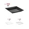 Smarty Had A Party 16 x 16 Black Square with Groove Rim Plastic Serving Trays 24 Trays, 24PK 7906-CASE - alternate 10