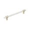 Amerock Carrione 8 inch 203mm Center-to-Center Marble White/Golden Champagne Cabinet Pull BP36663MWBBZ - alternate 1