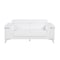Homeroots 70" White And Silver Metallic Top Grain Leather Loveseat 534098 - alternate 1