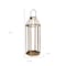 Homeroots 32" Gold Geometric Metal Floor Lantern Candle Holder 634823 - alternate 8