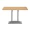 Flash Furniture Bennett 30 in x 48 in Solid Wood Indoor Tabletop in Natural with 27 in x 15 in Silver GSF-REC3048-NAT-TB002S-GG - alternate 10