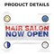 Signmission Hair Salon Now Open, 24 Inch x 72 Inch, Vinyl Banner B-72-30689 - alternate 4