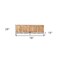 Homeroots 78in Brown Solid Wood Sideboard with Four Doors 380238 - alternate 6