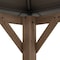 Sunjoy 12x16 ft. Wood Gazebo, Outdoor Patio Steel Hardtop Gazebo, Cedar Framed Wooden Gazebo, Dark Brown A1020326P0 - alternate 8