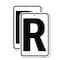 Signmission Sign with Letter R, 18'' X 24'' 2 Signs, Heavy Gauge Aluminum, 2PK A-1824-2PACK-22930 - alternate 1