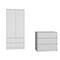 Homeroots Two Piece White Bedroom Set 526357 - alternate 1