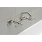 Kingston Brass Double-Handle Wall Mount Bar Faucet, Brushed Nickel KS312SN - alternate 4