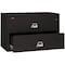 Fireking 38-15/16" W 2 Drawer Fire-Resistant Lateral File Cabinet, Black, Letter/Legal 2-4422-CBL - alternate 3
