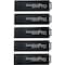 Centon Centon 64 GB DataStick Pro USB 3.0 Flash Drive - 64 GB - USB 3.0 - Black - 5 Year Warranty - 5 Pack S1-U3P6-64G-5B - alternate 1