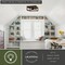 Vaxcel Pratt 2-Light Cage Flush Mount Ceiling Light, Matte Black, Industrial Farmhouse, 13-In. C0362 - alternate 7