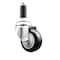 Service Caster 3 Inch 316SS Black Poly Swivel 1 Inch Expanding Stem Caster Lock Brake SCC SCC-SS316TTLEX20S314-PPUB-BLK-1 - alternate 1