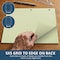 Roaring Spring Case of Engineering Pad, 8.5"x11", 200 sht, Green Paper, 5x5 Graph, 3-Hole Punched, Heavy Backing, PK12 95589cs - alternate 6