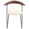 Leisuremod Lyra Collection Modern Chair in Walnut Color back and Taupe Seat LCWB-41TP - alternate 7