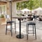 Flash Furniture 30" x 24" Tabletop, Seamless Surface Technology, Dark Brown with 18" Round Black Bar Height Base ST-REC2430-WBR-TR18B-GG - alternate 8
