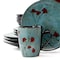 Elama Floral Accents 16 Piece Dinnerware Set in Blue EL-FLORALACCENTS16 - alternate 9