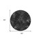 Homeroots 8' Charcoal Gray And Silver Round Geometric Washable Indoor Outdoor Area Rug 588294 - alternate 7