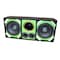 Deejay Led Loaded Box w/Two Despacito Heavy Duty 10-in Woofers One Horn and w/Two Bullet Tweeters GREEN TBH10GREEN - alternate 1