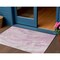Homeroots 3' X 5' Pink And Silver Abstract Washable Indoor Outdoor Area Rug 618370 - alternate 1