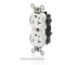 Leviton Straight Blade Receptacle, 5-20R, 20 A, 125V AC, Flush Mount, Self-Grounded M5362-2SU - alternate 3