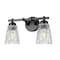 Z-Lite Andree Matte Black 2 Light Vanity 1960-2V-MB - alternate 1