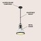 Jonathan Y Homer 10" 1-Light Modern Industrial Metal LED Dome Pendant, White/Matte Black JYL9535E - alternate 9