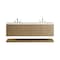 James Martin Vanities Allamari 72" Double Vanity, Dune Mist w/ 3 CM White Zeus Silestone Top D640-V72-DMS-WWZ - alternate 1