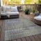 Homeroots 3' X 5' Khaki Beige And Gray Striped Washable Indoor Outdoor Area Rug 588088 - alternate 7