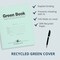 Roaring Spring Case of Recycled Exam Green Books, 8.5" x 7", 8 Sheets/16 Pages, Wide Ruled with Margin, PK600 77508cs - alternate 5