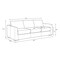 Manhattan Comfort Cleo 96 in Upholstered Sofa in Cream SF1632-CR - alternate 7