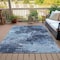 Homeroots 5' X 8' Blue And Ivory Abstract Washable Indoor Outdoor Area Rug 630640 - alternate 5