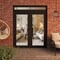 Vdomdoors Front Exterior Prehung Metal-Plastic Double Doors Clear Glass / MANUX 8666 Matte Black / Office Com MANUX8666DEXD-BLK-W72xH80+16-LH-I - alternate 4