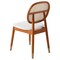 Leisuremod Holbeck Dining Chair with Upholstered Leather Seat and Beech Wood Legs, White HC18W - alternate 9