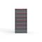 Strong Hold 6 drawer cabinet - (6x 8ft) - Red accents - Keyed Different S3060-PPDAS-0604DS - alternate 1