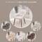 Leisuremod Elias Dining Chair Upholstered in Leather Velvet and Powder Coated Iron Legs EDC21BG - alternate 10