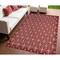Homeroots 4' X 6' Brick Red And Ivory Geometric Indoor Outdoor Area Rug 572562 - alternate 9