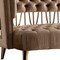 Homeroots 84" Beige Velvet Sofa With Gold Legs 488839 - alternate 5