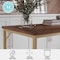 Martha Stewart 23.5 in. D X 47.25 in. W X Engineered Wood, Steel, Walnut Top/Polished Brass Frame XU-M-BLK-106-BR-GLD-MS - alternate 8