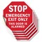 Signmission Exit Sign, Vinyl Decal, 4 in W, 4 in H OC-D-5PACK-4-301 - alternate 1