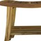 Homeroots Contemporary Teak Shower Bench With Shelf In Natural Finish 376723 - alternate 7
