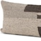 Homeroots 14" X 26" Beige And Dark Brown Lumbar Color Block Wool Blend Throw Pillow Cover with Texture 608186 - alternate 5