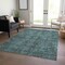 Homeroots 8' X 10' Turquoise Oriental Washable Non Skid Indoor Outdoor Area Rug 563850 - alternate 8