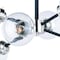 Vaxcel Orbit 25-in W Nickel Industrial Sputnik Semi Flush Mount Ceiling Light Clear Glass C0132 - alternate 9