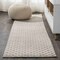 Jonathan Y Rabat High-Low Pile Mini-Diamond Trellis Beige 2 ft. x 8 ft. Indoor/Outdoor Runner Rug SBH101A-28 - alternate 1
