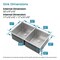 Wrightmaster 33 in. Undermount Double Bowl 20 Gauge Silver Stainless Steel Kitchen Sink with Drain ZOR-08D-331908 - alternate 8