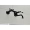 Kingston Brass Double-Handle Wall Mount Bathroom Faucet, Matte Black KS315MB - alternate 3