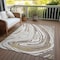 Homeroots 9' X 12' Taupe Brown And Beige Abstract Washable Indoor Outdoor Area Rug 601306 - alternate 5
