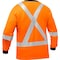 Pip Long Sleeve Shirt, V-Neck, Hi-Vis Orange 313M6118X - alternate 2