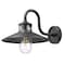 Z-Lite RLM 1-Light Outdoor Wall Light, 12 in W x 11.75 H, Sand Black 5027M-BK - alternate 8